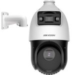 Camera video TandemVu, DarkFighter si ColorVu - PTZ IP 4MP, lentila 2.8mm si 4.8~120mm(25X), WL 30m, IR 100m, Audio, Alarma - HIKVISION DS-2SE4C425MWG-E14F0