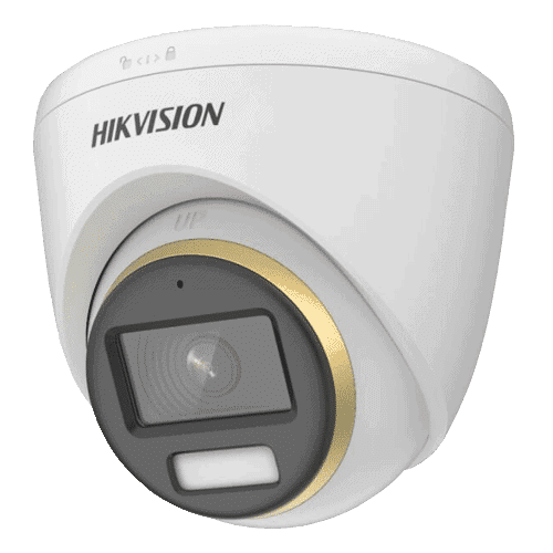 ColorVU - Camera AnalogHD 2MP, lentila 2.8mm, WL 40m, Microfon integrat - HIKVISION DS-2CE72DF3T-FS-2.8mm