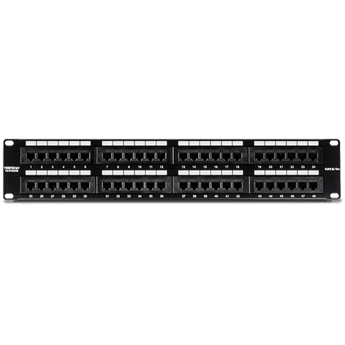 Patch Panel 48 porturi RJ45 UTP 19', Cat5/5e - TRENDnet TC-P48C5E
