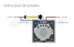 Intrerupator draperie wireless cu touch Livolo din sticla, auriu, VL-C702WR-13 - imagine 4