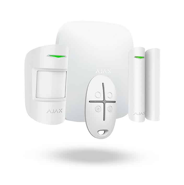 Kit alarma Smart StarterKit Wireless, Ethernet + 1xSIM 2G, Alb – AJAX StarterKit(W)