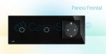 Intrerupator LIVOLO simplu+simplu cu touch si priza din sticla, negru, VL-C701/C701/C7-C1EU-12 - imagine 2