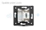 Priza simpla HDMI Livolo cu rama din sticla, negru, VL-C791HD-12 - imagine 3