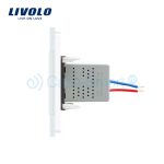 Priza USB Livolo cu rama din sticla, alb, VL-C791USB-11 - imagine 3