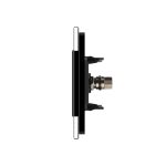 Priza simpla TV Livolo cu rama din sticla, negru, VL-C791V-12 - imagine 3