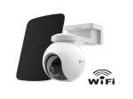 Camera IP Wi-Fi EZVIZ de exterior cu baterie 10.400 mAh + Panou Solar, Pan&Tilt, rezolutie 2K+, Audio bidirectional, stocare eMMC 32GB CS-HB8-2K+-PS(kit)
