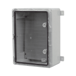 Cutie distributie IP65 din ABS gri, usa transparenta, placa metalica, 300x400x170 mm PP3014 - imagine 2