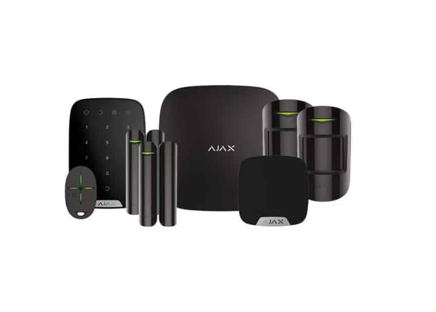 Kit alarma Smart StarterKit Wireless, Ethernet + 2xSIM 2G/3G + Wi-Fi, Negru – AJAX StarterKit-HubPlus(B)