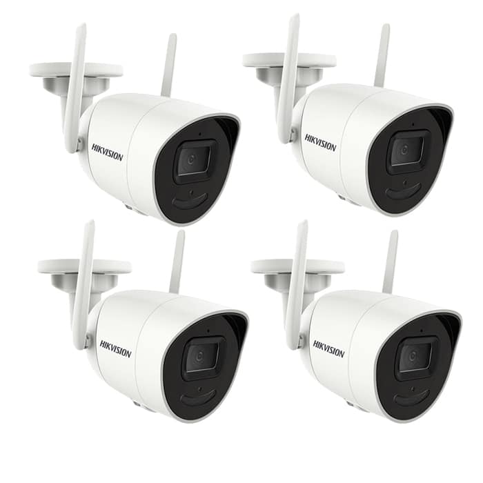 PACHET 4 Camera IP Wi-Fi, 4MP, lentila 2.8mm, IR 30m, Mic, Difuzor, Audio - HIKVISION DS-2CV2041G2-IDW-2.8mm