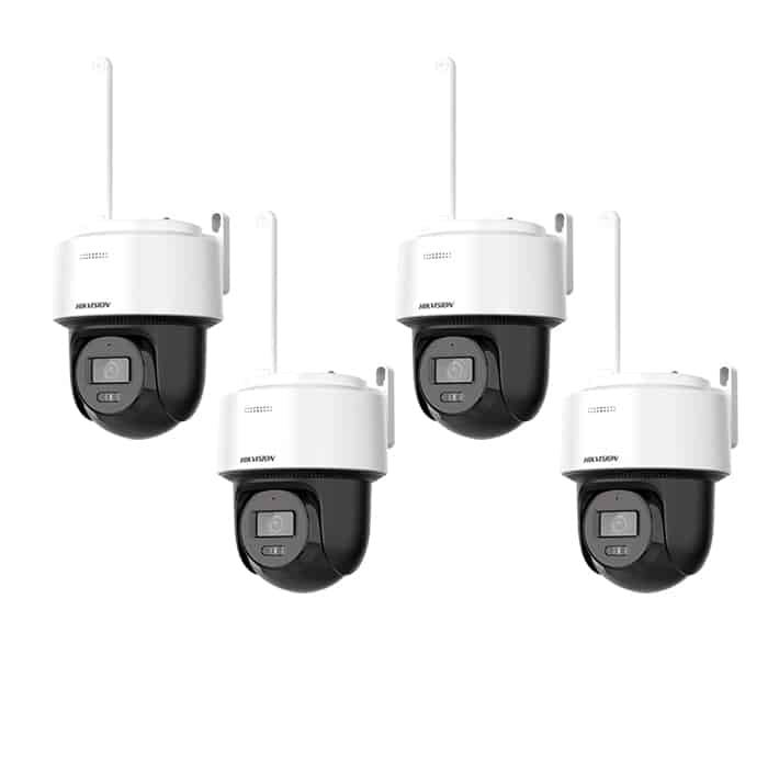 PACHET 4 Camera mini PT, IP, WiFi, 4 MP, lentila 2.8mm, IR 30m, Mic, Difuzor, Audio, AutoTracking Lite - HIKVISION DS-2DE2C400IWG-W-2.8mm
