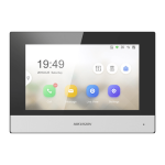KIT videointerfon Smart pentru o familie, Rj45 + Wi-Fi 2.4Ghz, Switch PoE, Card, Tag, Carcasa montaj, monitor 7 inch negru, - HIKVISION DS-KIS604-BC - imagine 3