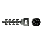 Diblu fixare colier 6x30, cap mic negru in cutie plasticInsertFIX (250 buc.) - CELO 946EXPIFS