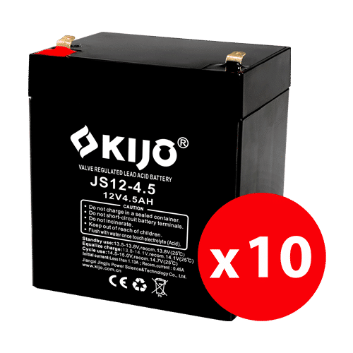 Cutie 10 acumulatori JS12-4.5 - KIJO JS12-4.5-BAX