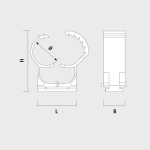 Clema gri multi-quick nylon 14-18 fixare cu pistol ABT (100 buc.) - CELO 918ABT - imagine 2