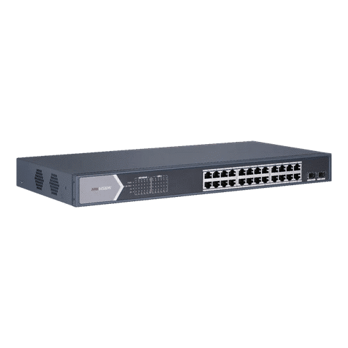 Switch 24 porturi PoE Gigabit, 2 porturi SFP Gigabit - HIKVISION DS-3E0526P-E-M