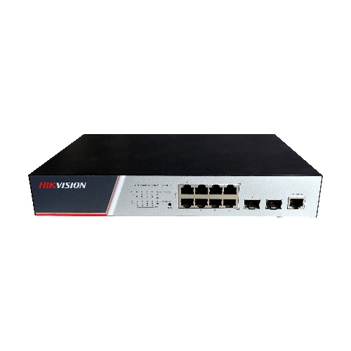 Switch 8 porturi PoE Gigabit, 2 porturi SFP Gigabit, Management - HIKVISION DS-3E2510P