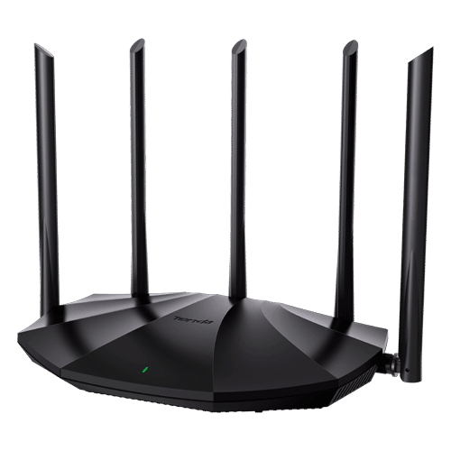 Router Wi-Fi 6, DualBand 2.4Ghz/5GHz, 300+1201Mbps, 5x6dBi, 4 porturi Gigabit - TENDA TND-TX2-PRO