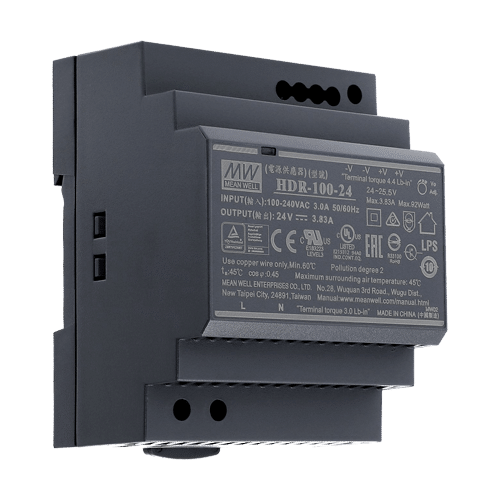 Sursa de alimentare in comutatie, 24V / 3.83A, sina DIN – MEAN WELL HDR-100-24