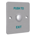 Buton iesire montaj ingropat, panou frontal Aluminiu - HIKVISION DS-K7P01 - imagine 2