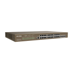 Switch 24 porturi PoE Gigabit, 4 porturi SFP Gigabit, 1 port consola,1U , L3 Management - IP-COM G5328P-24-410W - imagine 3