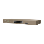 Switch 16 porturi PoE Gigabit, 2 porturi SFP Gigabit, Cloud Management - IP-COM G3318P-16-250W - imagine 3