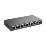 Switch 8 porturi PoE, 2 porturi GE, 1 port SFP, Gigabit, Cloud Management - Ruijie RG-ES210GS-P - imagine 2