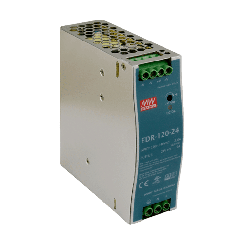 Sursa de alimentare in comutatie, 24V / 5A, sina DIN - MEAN WELL EDR-120-24