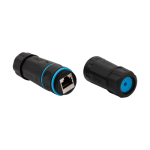 Cupla RJ45 prelungire cablu exterior UTP/FTP CAT6, IP68 RJ45-CON-CAT6-IP68 - imagine 2