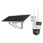 Camera PT IP cu Panou Solar 4MP, Slot cartela SIM 4G, Auto-Tracking LITE, 2.8mm, IR 30m, Audio, Microfon, PIR+Radar, Panou solar + Acumulatoi - HIKVISION DS-2DE2C400IWG-K-4G-C09S20-2.8mm