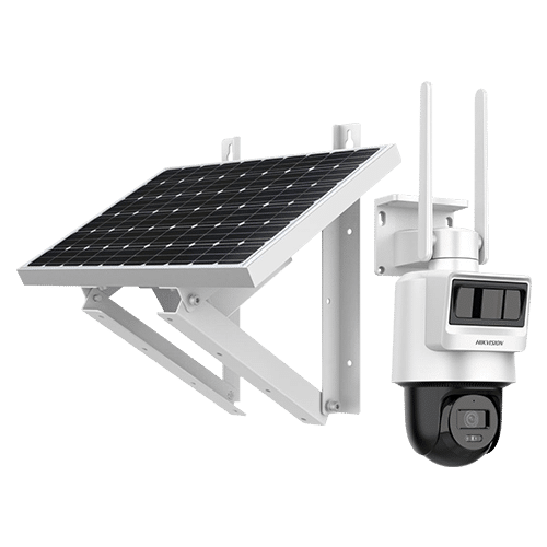 Camera PT IP cu Panou Solar 4MP, Slot cartela SIM 4G, Auto-Tracking LITE, 2.8mm, IR 30m, Audio, Microfon, PIR+Radar, Panou solar + Acumulatoi - HIKVISION DS-2DE2C400IWG-K-4G-C05S10-2.8mm