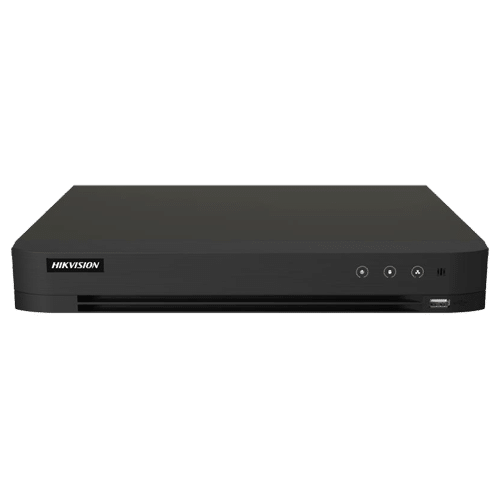 DVR AcuSense 16 ch., 5MP + 8 ch. IP 6MP, Alarma I/O, VCA - HIKVISION iDS-7216HQHI-M1-XT(16A+4/1ALM)
