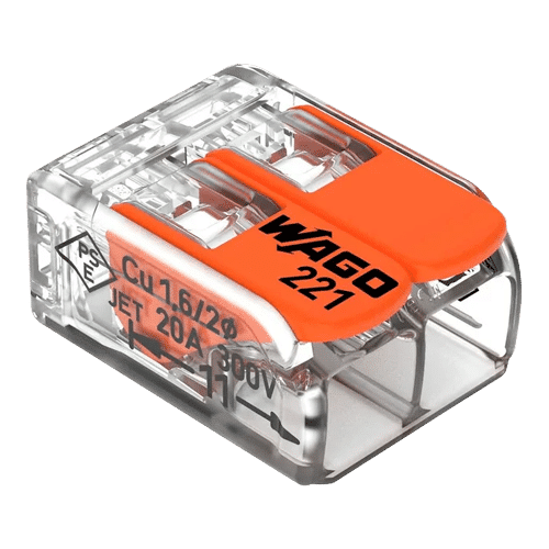 Conector derivatie 2 fire, max. 4 mm (100 buc.) - WAGO 221-412