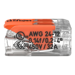 Conector derivatie 2 fire, max. 4 mm (100 buc.) - WAGO 221-412 - imagine 2