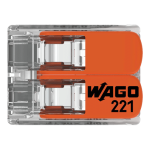 Conector derivatie 2 fire, max. 6 mm (50 buc.) - WAGO 221-612 - imagine 3