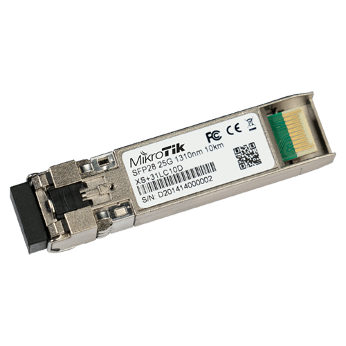 Modul SFP/SFP+/SFP28, 1/10/25G, SM, 10Km, 1310nm, Dual LC-connector - MikroTik XS+31LC10D