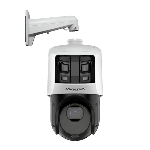Deep Learning, DarkFighter, ColorVu - Capema IP, 6+4MP, 25X, IR 100m, WL 30m, Alarma - HIKVISION DS-2SE4C425MWG-E26F0