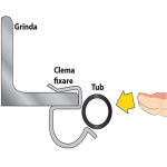 Clema fixare tub pe grinda 19-24 MM, grosime grinda 7,2-12 MM CC (100 buc.) - CELO 91224CC - imagine 2