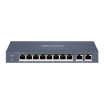 Switch 8 porturi 100 Mbps, PoE at/bf/bt, Smart Management - HIKVISION DS-3E1310HP-EI