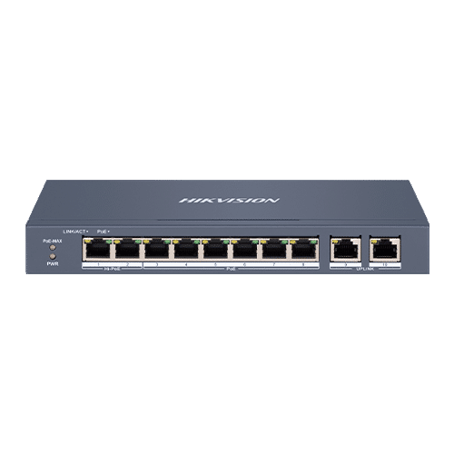 Switch 8 porturi 100 Mbps, PoE at/bf/bt, Smart Management - HIKVISION DS-3E1310HP-EI