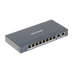 Switch 8 porturi 100 Mbps, PoE at/bf/bt, Smart Management - HIKVISION DS-3E1310HP-EI - imagine 2