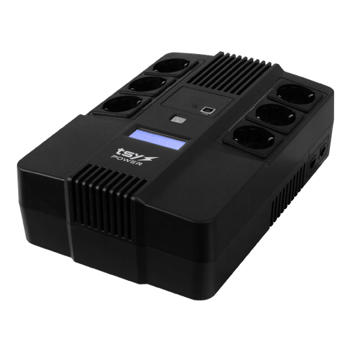 UPS TSY Power, 600VA/360W, LCD, line interactive, 6 x Schuko TSY-D-0K6-LCD