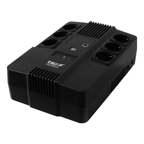 UPS TSY Power, 600VA/360W, LED, line interactive, 6 x Schuko TSY-D-0K6-LED