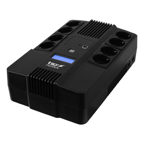 UPS TSY Power, 1000VA/600W, LCD, line interactive, 8 x Schuko TSY-D-1K0-LCD