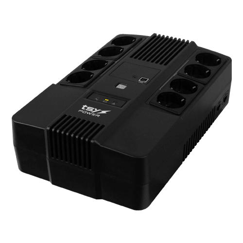UPS TSY Power, 1000VA/600W, LED, line interactive, 8 x Schuko TSY-D-1K0-LED