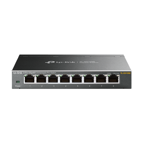 Switch Easy Smart, 8 porturi RJ45 Gigabit, Managed - TP-Link TL-SG108E