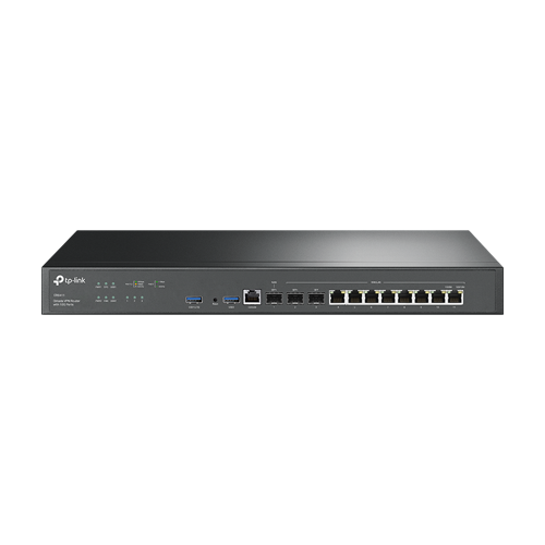 Router VPN, 2 x SFP+ 10G, 1 x SFP Gigabit, 8 x RJ45 Gigabit, 2 x USB, 1U - TP-Link Omada ER8411