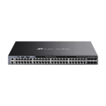 Switch 48 porturi PoE RJ45 Gigabit, 6 x SFP+ 10G, 2 x surse, L3 Management, 1U - TP-Link Omada SG6654XHP