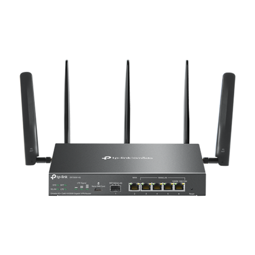 Router 4G+, Wi-Fi 6, AX3000, Nano SIM, 1 x SFP Gigabit, 5 x RJ45 Gigabit - TP-Link Omada ER706W-4G