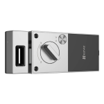 Yala inteligenta, Wi-Fi, sonerie incorporata, verificare status inchidere, alarma anti-furt, gri - EZVIZ CS-DL03 (WP)-Grey - imagine 2