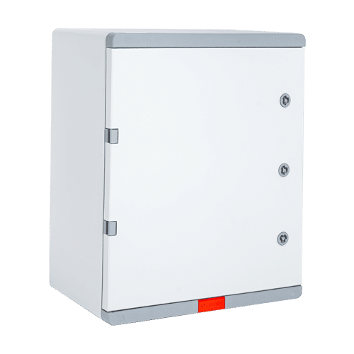Cutie distributie IP67 din ABS gri, usa mata, placa metalica, 400x600x200 mm PD406020